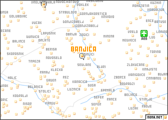 map of Banjica