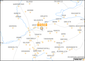 map of Banka