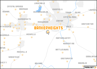 map of Banker Heights