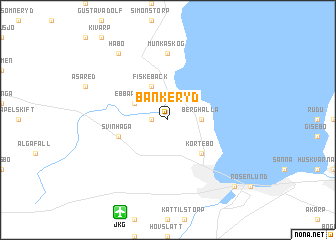 map of Bankeryd