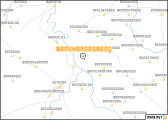 map of Ban Kham Na Saeng