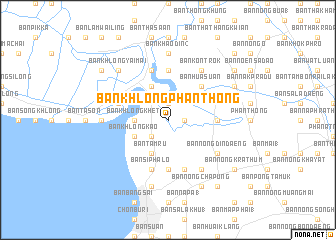 map of Ban Khlong Phan Thong