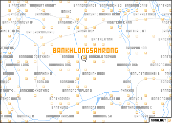 map of Ban Khlong Samrong