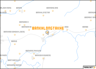map of Ban Khlong Takhe