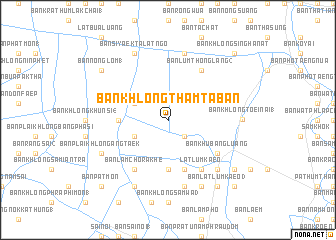 map of Ban Khlong Tham Taban