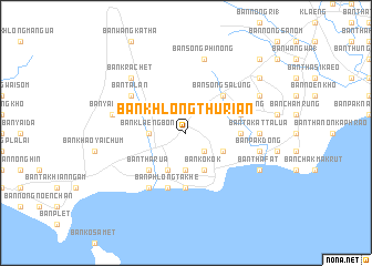 map of Ban Khlong Thurian