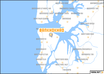 map of Ban Kho Khao