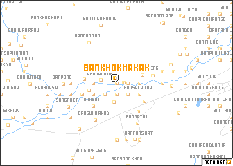 map of Ban Khok Makak