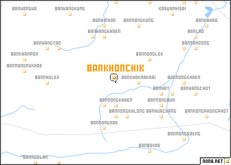 map of Ban Khon Chik