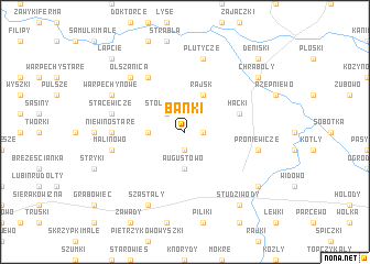 map of Bańki