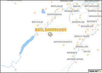 map of Ban Lam Prakhon