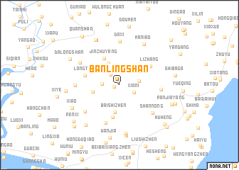 map of Banlingshan