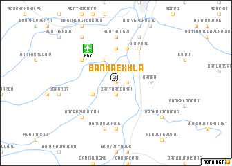 map of Ban Mae Khla