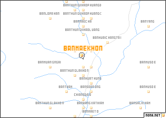 map of Ban Mae Khon