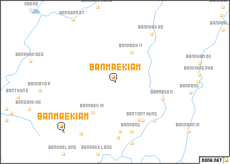 map of Ban Mae Kiam