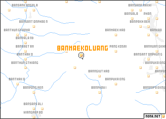 map of Ban Mae Ko Luang