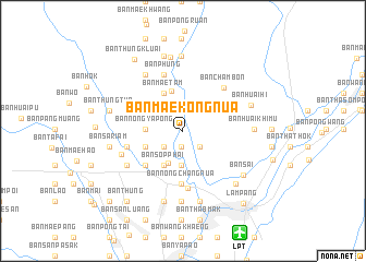 map of Ban Mae Kong Nua