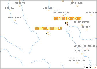 map of Ban Mae Kon Ken