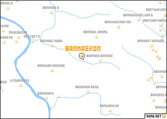 map of Ban Mae Kon