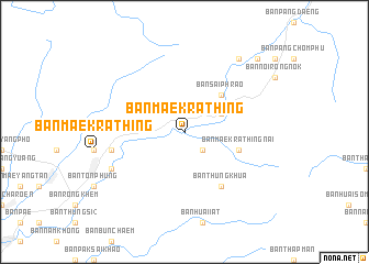 map of Ban Mae Krathing