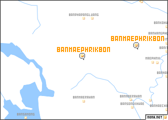 map of Ban Mae Phrik Bon