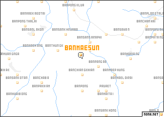 map of Ban Mae Sun