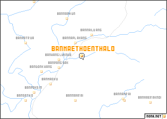 map of Ban Mae Thoen Tha Lo