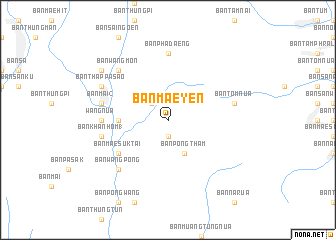 map of Ban Mae Yen