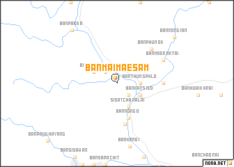 map of Ban Mai Mae Sam