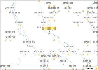 map of Bản Man