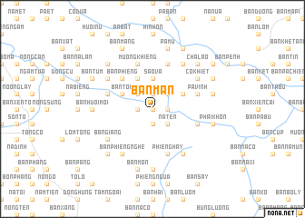 map of Bản Man