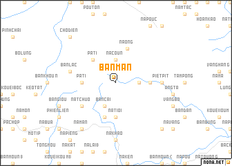 map of Bản Man