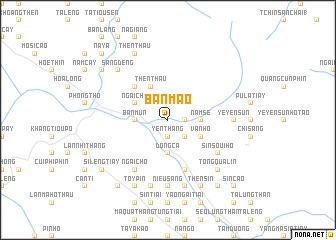 map of Bản Mao