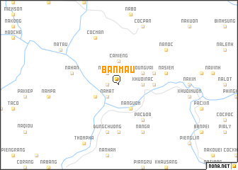 map of Bản Mâu