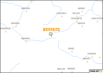 map of Bản Meng