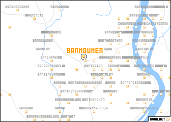 map of Ban Moumén