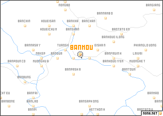 map of Bản Mou