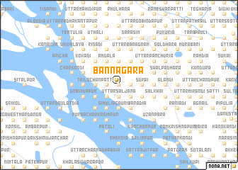 map of Bānnāgara