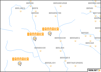 map of Ban Na Ka