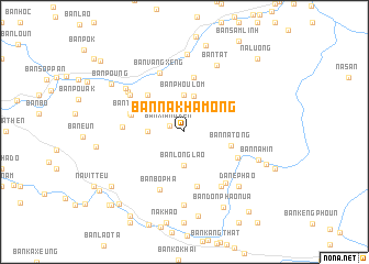 map of Ban Na Khamong