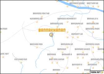 map of Ban Na Khanan