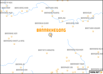 map of Ban Nakhè-Dông