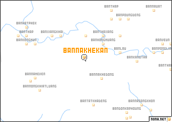 map of Ban Nakhèkan