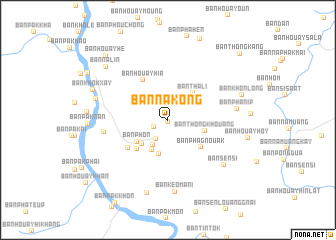 map of Ban Nakông