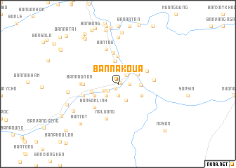 map of Ban Na Koua