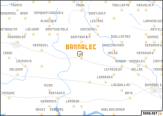 map of Bannalec