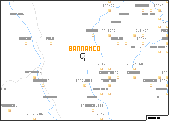 map of Bản Nam Co