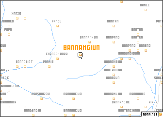 map of Bản Nam Giun