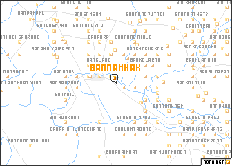 map of Ban Nam Hak