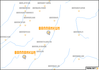 map of Ban Nam Kum